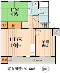 ファミーユ三恵の物件間取画像